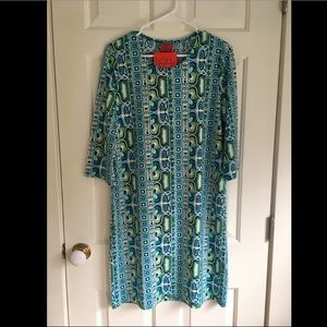 Patterned Shift Dress